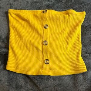 Yellow tube top from Ambiance
